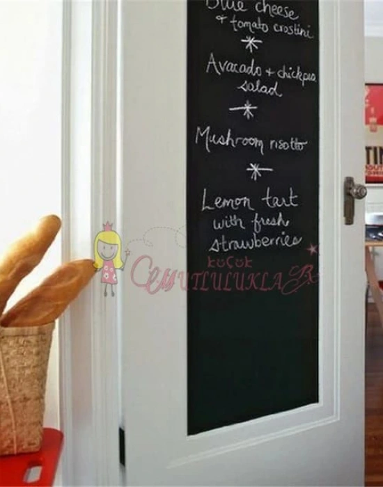 Silinebilir Kara Tahta Kendinden Yapışkanlı Rulo Yazı Tahtası