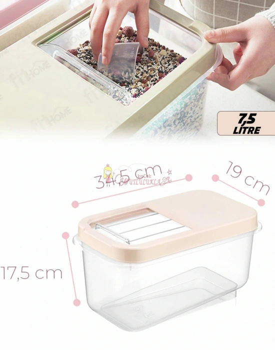 Soft Chef Multi Box 7,5 Lt Saklama Kabı Krem /Antrasit