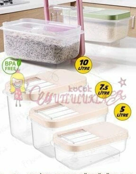 Soft Chef Multi Box 7,5 Lt Saklama Kabı Krem /Antrasit