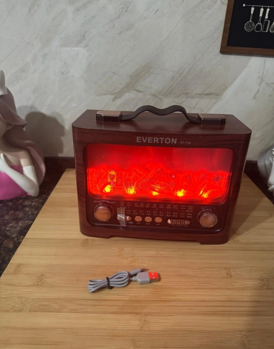 Şömine Görünümlü Nostaljik Radio