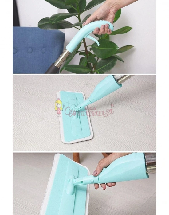 Sprey Mop + YEDEK BEZ Deterjan Hazneli Sprey Mop