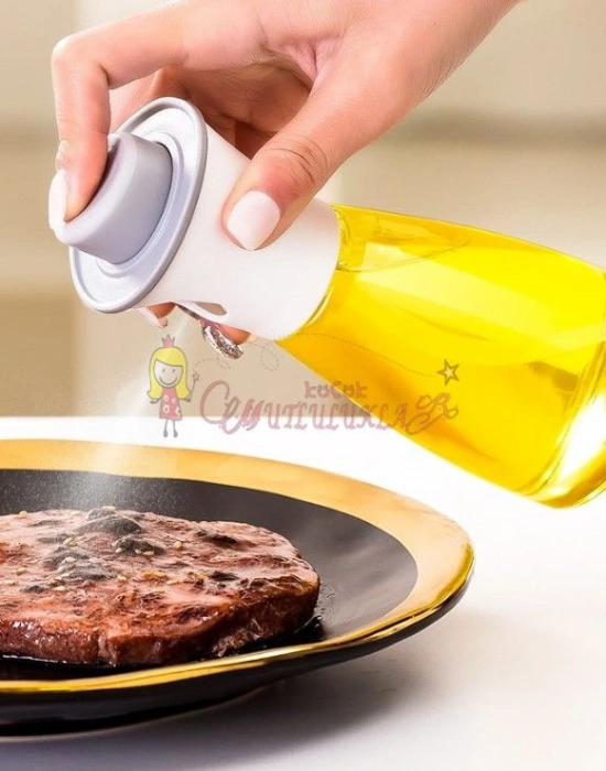 Spreyli Cam Yağ Sirke Şişesi