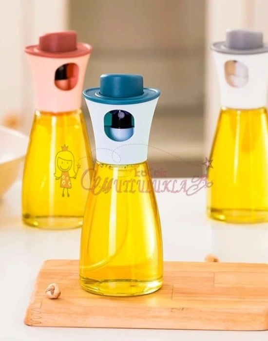 Spreyli Cam Yağ Sirke Şişesi