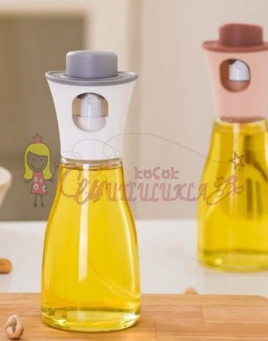 Spreyli Cam Yağ Sirke Şişesi