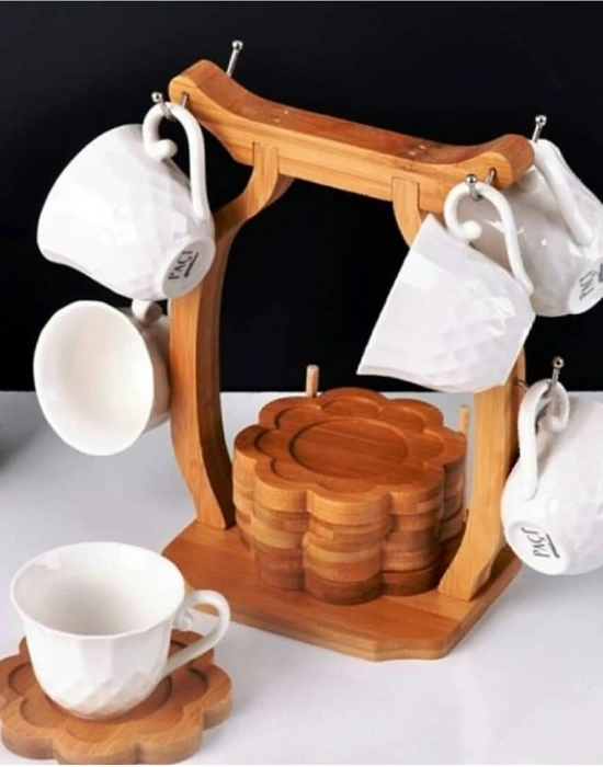 STANDLI BAMBU TÜRK KAHVE FİNCANİ