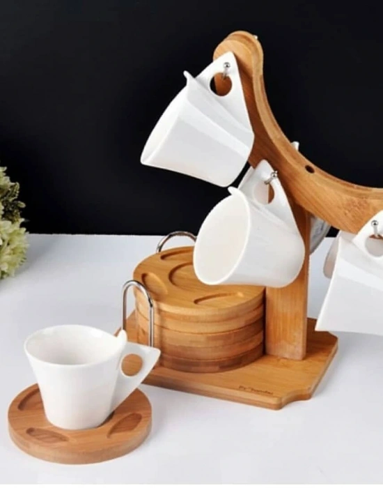 STANDLI BAMBU TÜRK KAHVE FİNCANİ