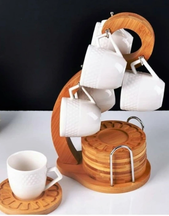 STANDLI BAMBU TÜRK KAHVE FİNCANİ