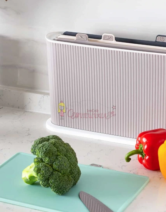 Standlı Çoklu Kesme Tahtası Seti