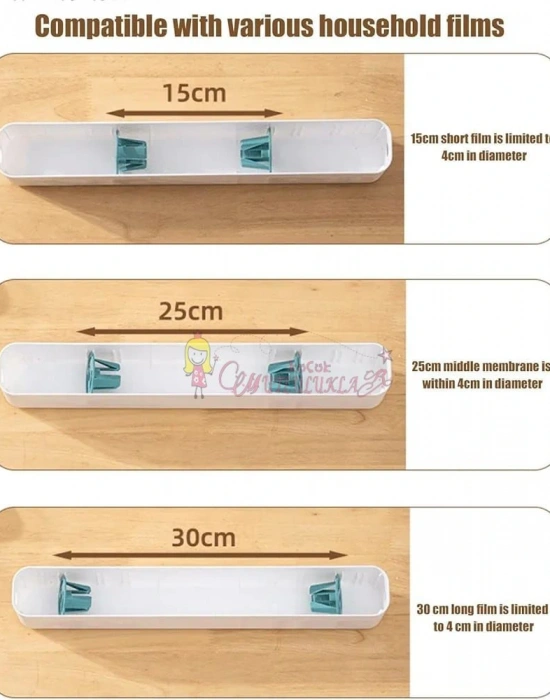Streç Film Kesme Aparatı Streç Film Kesici Folyo Kesme Vantuzlu Streç Film Kesici