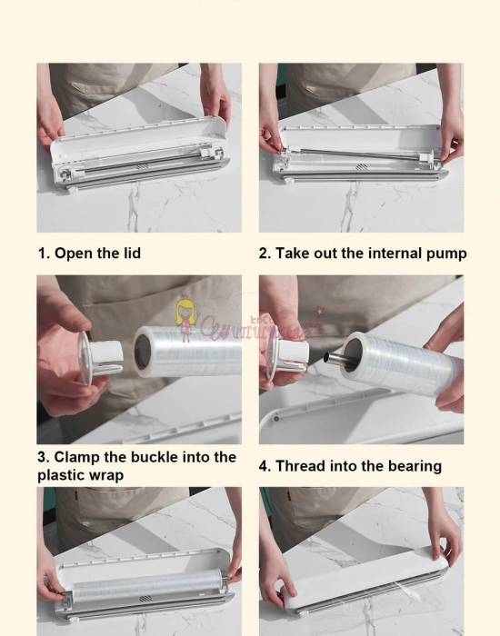 Streç Film Kesme Aparatı Streç Film Kesici Vakum Sabitlemeli Streç Film Kesim Kutusu