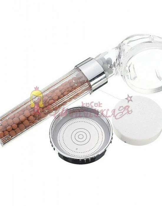 Su Tasarruflu ve Arıtmalı Doğal Taşlı Banyo El Duş Başlığı