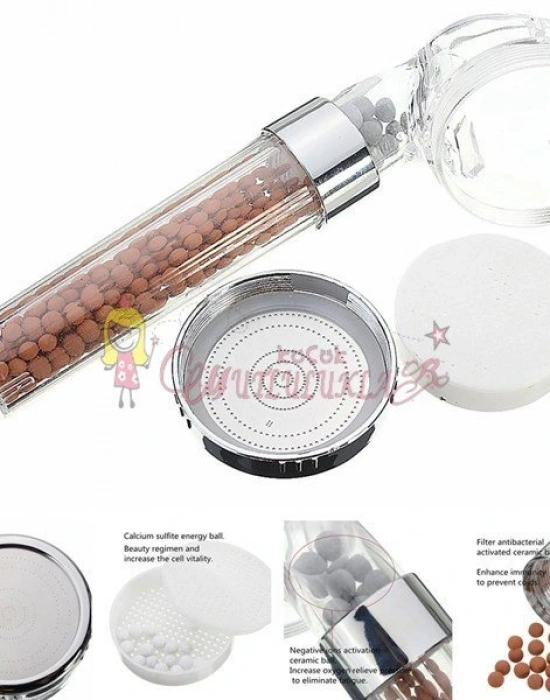 Su Tasarruflu ve Arıtmalı Doğal Taşlı Banyo El Duş Başlığı