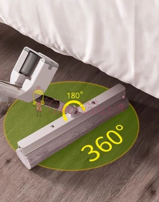 Süngerli Kendinden Sıkmalı Mop  360° dönebilen