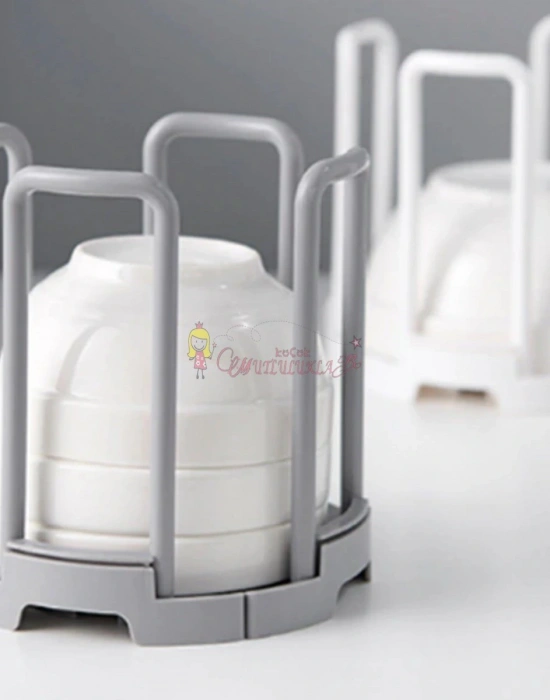 Tabak Bardak Kase Standı  Bulaşık Kurutma Tutucu Mutfak Düzenleyici