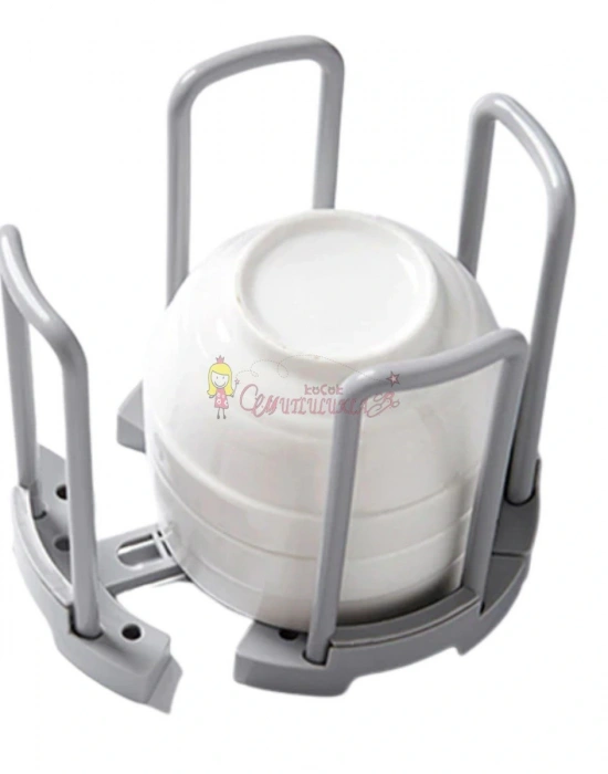 Tabak Bardak Kase Standı  Bulaşık Kurutma Tutucu Mutfak Düzenleyici