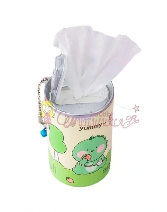 Taşınabilir Sevimli Kola Şişesi Anahtarlık Islak Mendil Kutusu Çanta Süsü