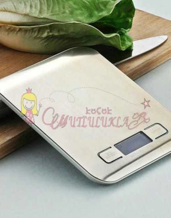 Techfit Tf1002 Dijital Hassas Led Ekran Mutfak Terazisi 5 Kg - İnox