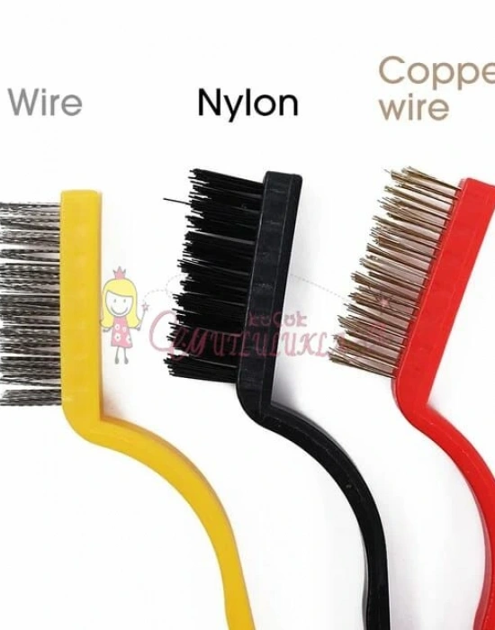 Tel Fırça Detaylı Temizlik Seti ( 3 Parça)