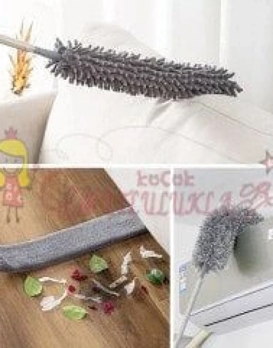 Teleskopik 3 Lü Mikrofiber Toz Alma Mop Seti