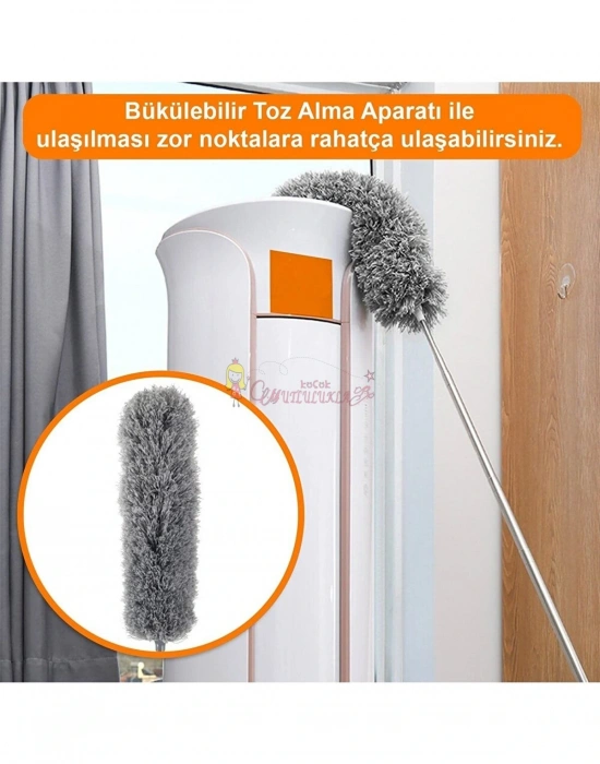 Teleskopik 3 Lü Mikrofiber Toz Alma Mop Seti