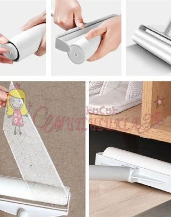 Teleskopik Saplı Yapışkanlı Tüy Rulosu