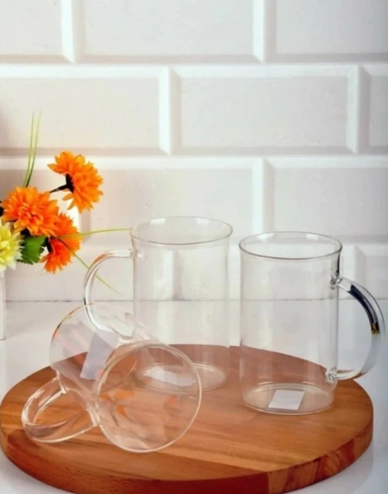 TERMISIL ISIYA DAYANIKLI CAM KUPA 3LU