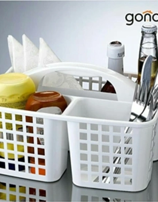 TEZGAH ÜSTÜ BÖLMELİ DÜZENLEYİCİ SEPET