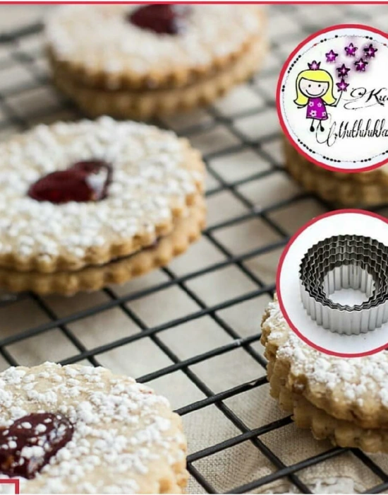 TIRTIKLI YUVARLAK 5 PARÇA KURABİYE KALIBI