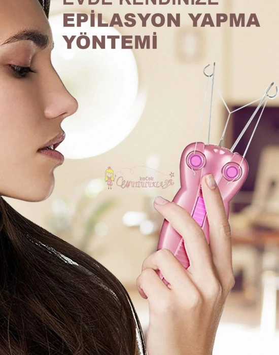 Tüy Alma Makinesi Hair Remover Pembe Renk