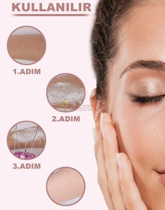 Tüy Alma Makinesi Hair Remover Pembe Renk