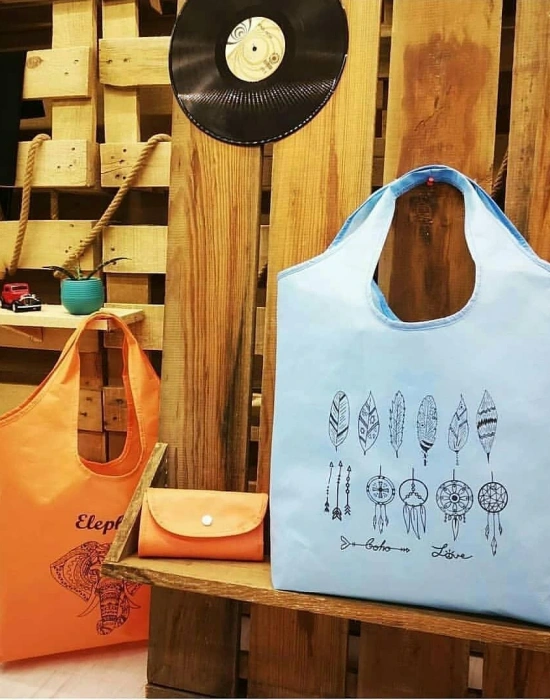 TÜY DESEN BEZ ÇANTA