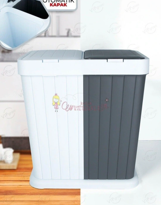 Twins İkili Çok Amaçlı Çamaşır Sepeti 80 lt