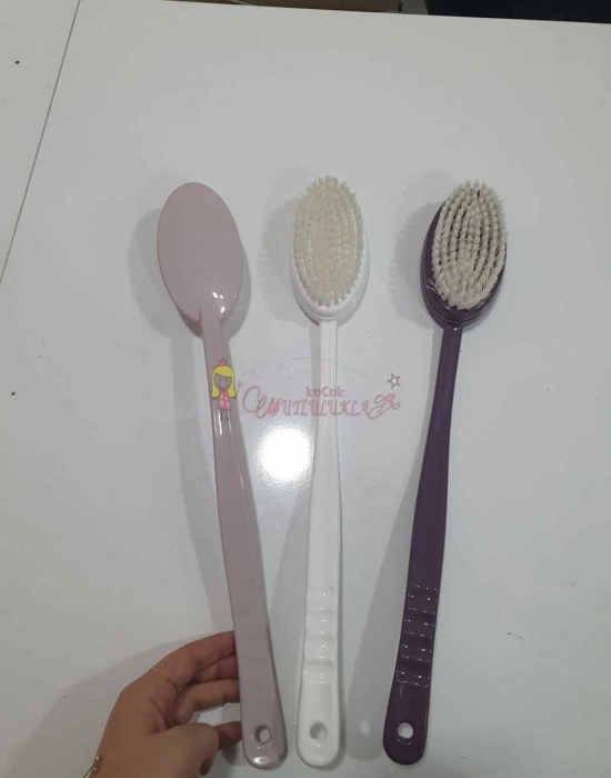 Uzun Saplı Banyo Sırt Fırçası Vücut Banyo Duş Fırçası 43cm