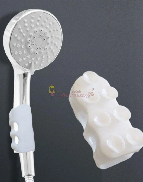 Vantuzlu Banyo Duş Başlığı Askı Tutucu Aparat