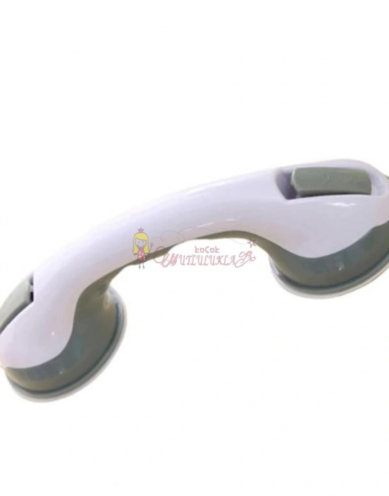 Vantuzlu Banyo Tutacağı Kayma Düşme Önleyici Kilitli Tutunma Barı