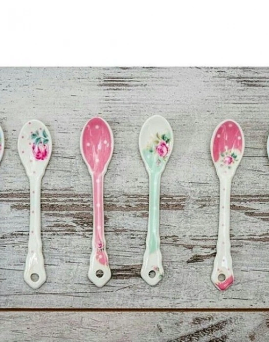 VİNTAGE PORSELEN NESCAFE ÇAY KAŞIĞI 6LI