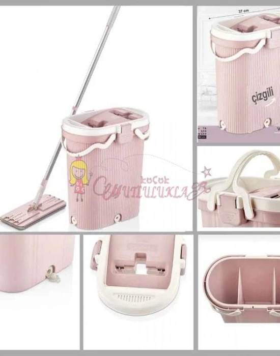 VIP AHMET YENİ PREMIUM ÇİZGİLİ TABLET MOP TEMİZLİK SETİ