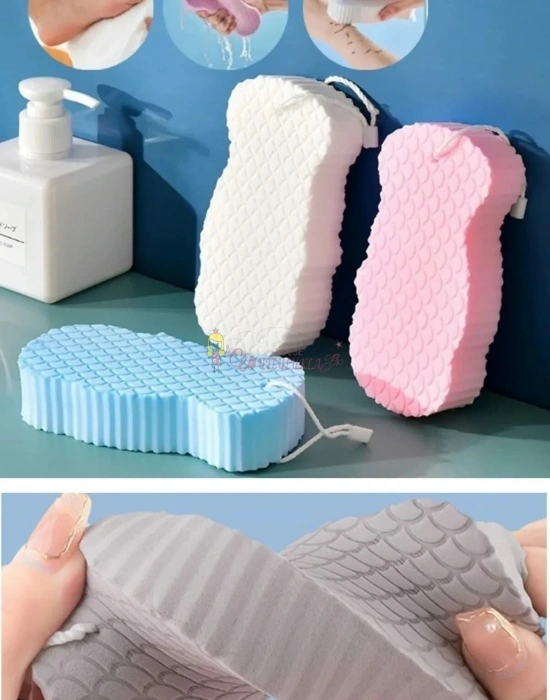 Vücut Cilt Temizleyici Sünger,Peeling Etkili Asılabilir Kese Lif