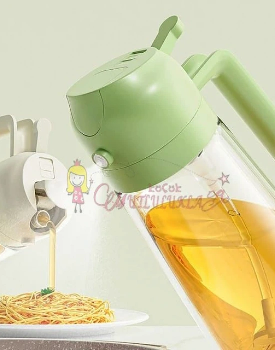 Yağ Püskürtme yağdanlik , 2si 1 Arada Yağ Kabı, 470ml Sprey Şişesi