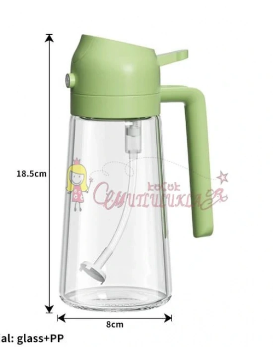 Yağ Püskürtme yağdanlik , 2si 1 Arada Yağ Kabı, 470ml Sprey Şişesi