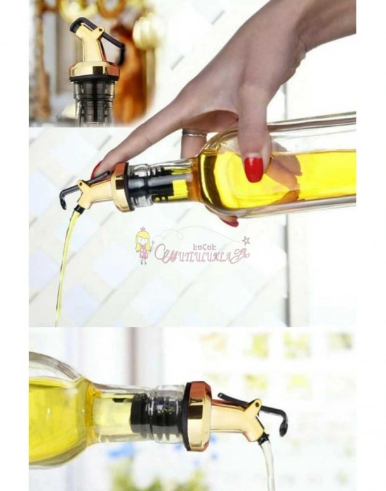 Yağdanlık Şişe Tıpası Gold 3LÜ