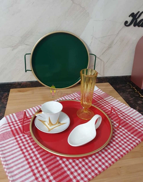 YALDIZLI METAL SUNUM TEPSİ