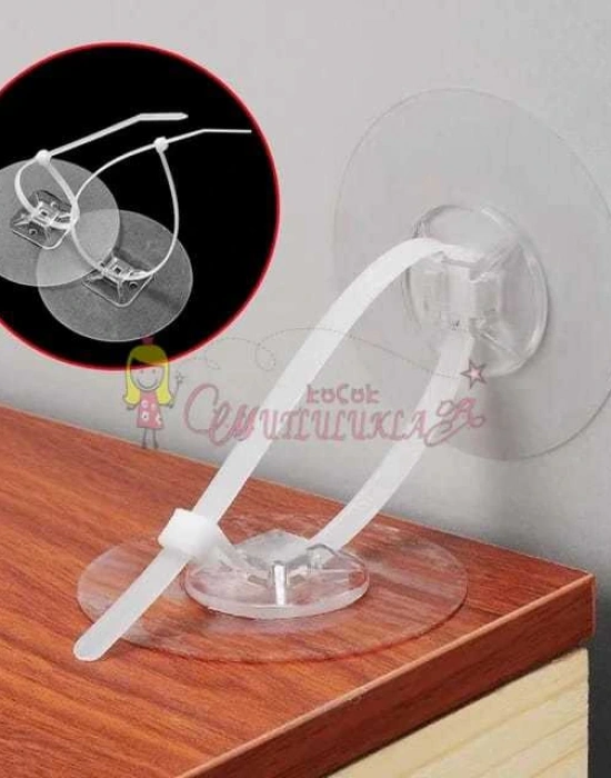 Yapışkanlı Eşya Sabitleyici Aparat Deprem Güvenliği Çocuk Koruma Sabitleme Aparatı 1 Çift