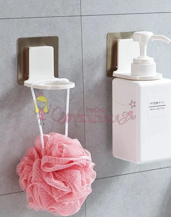 Yapışkanlı Şefaf Sabun duş jeli şampuan askısı