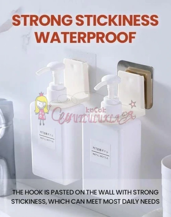 Yapışkanlı Şefaf Sabun duş jeli şampuan askısı