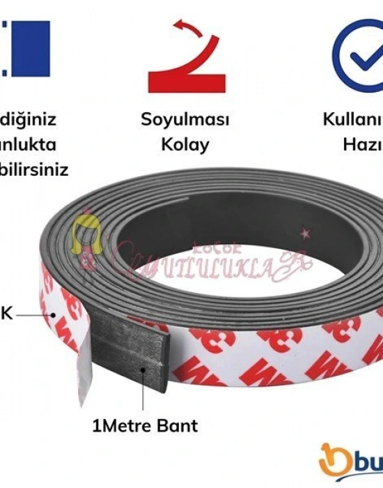 Yapışkanlı şerit mıknatıs magnet