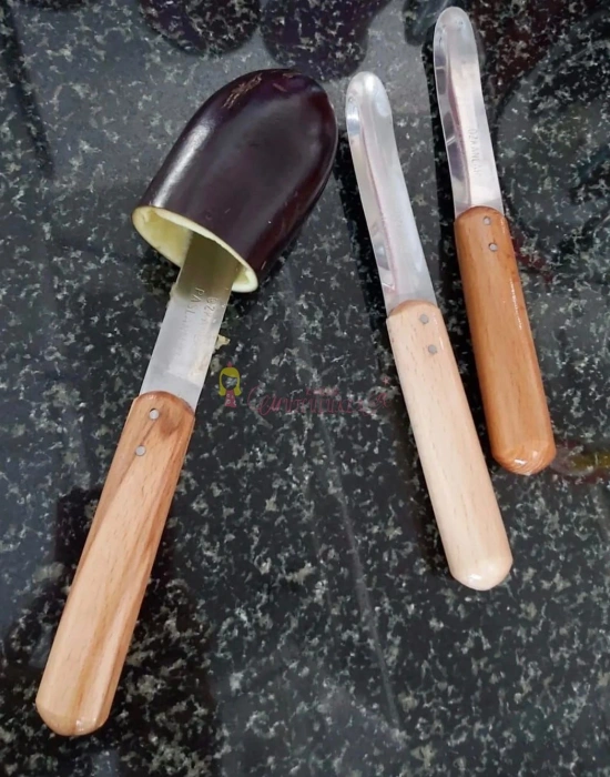 Yöresel Oyacak Sebze Eğik uçlu Oyma Bıçağı