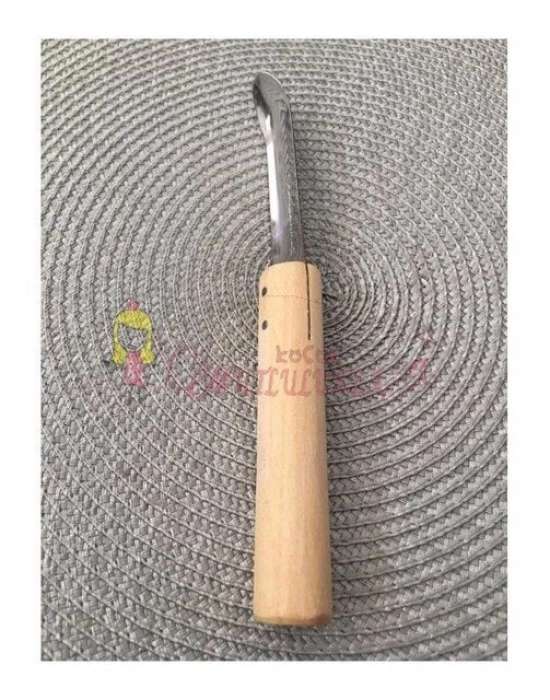 Yöresel Oyacak Sebze Eğik uçlu Oyma Bıçağı