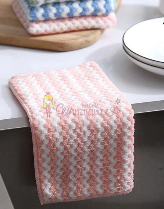 Yüksek Emici Dalgalı Cam Mutfak Yer Banyo Bezi