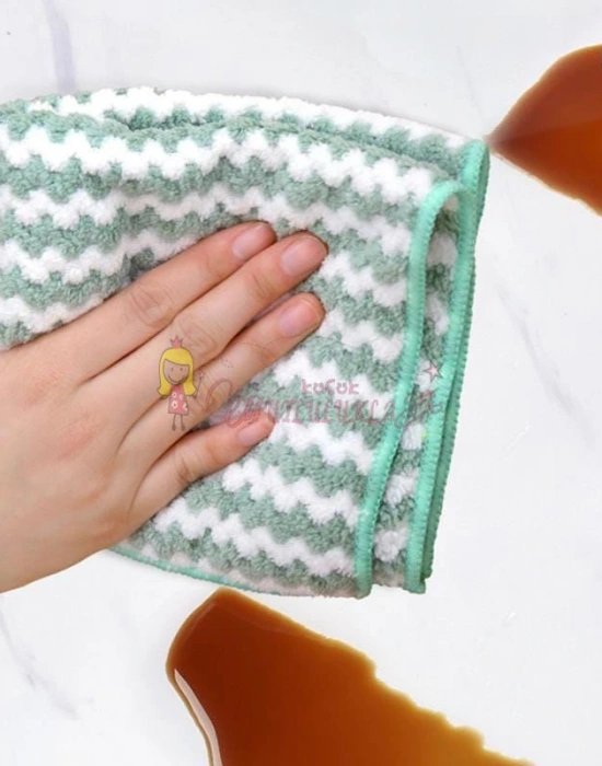 Yüksek Emici Dalgalı Cam Mutfak Yer Banyo Bezi